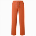 thumbnail image 5 of TOWED22 Boys' French Terry Open Bottom Sweatpants Sweats for School Kids Teens with Pockets,Orange,15-16 Y, 5 of 5