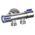 thumbnail image 1 of Grifos de doble manija, grifos para lavadora, grifos para lavabos de baño, grifo de agua fría solo para baño con doble manija, 1 of 5