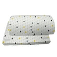 thumbnail image 4 of Modern Foot Rest, Modern Geometric Shapes Polka Dot Tear Drop Forms Pattern Graphic Art Print, Non-Slip Backing Adjustable Ergonomic Memory Foam Leg Support for Office, Yellow White Grey, by Ambesonne, 4 of 5
