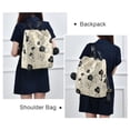 thumbnail image 4 of FORMRS Women's Travel Backpack Purse Anti-Theft Hidden Pockets Casual Shoulder Bag, Small Black Flowers, 4 of 7