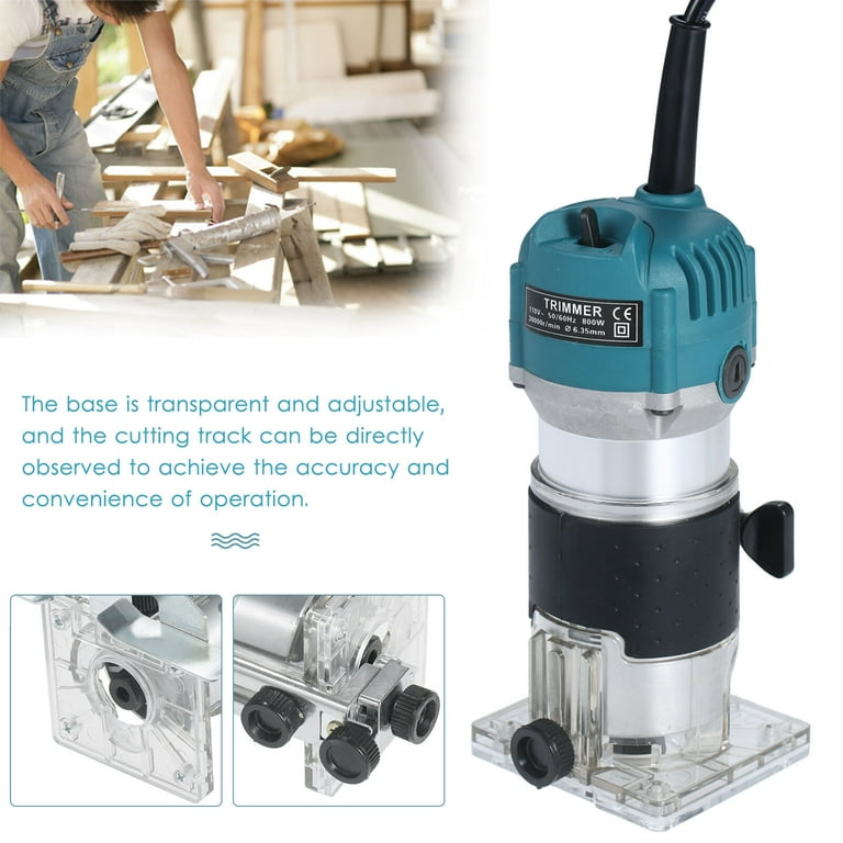 220V 300W 30000RPM Electric Hand Trimmer Trim Router Wood Clean Cuts Power Woodworking Set + Wrench 220V 300W 30000RPM Electric Hand Trimmer Trim Router Wood Clean Cuts Power Woodworking Set + Wrench