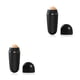 thumbnail image 2 of Jumpingount Rodillo absorbente de aceite facial ABS, removedor lavable portátil, herramienta de limpieza Facial para maquillaje de citas para viajes al aire Negro 2piezas Jumpingount CBP213489, 2 of 6
