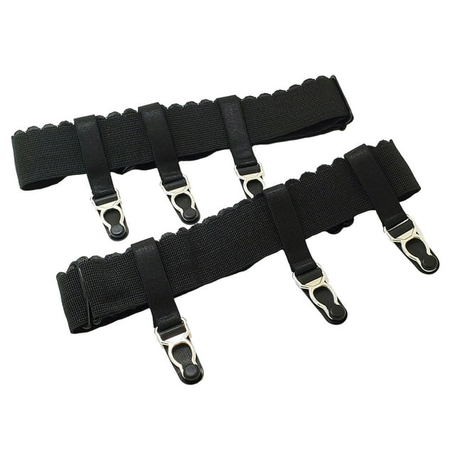 Jumpingount 2x medias de liguero antideslizantes con estilo y materiales de poliéster de confianza Accesorios de disfraces Negro S
