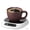 white, variant on Rechargeable Coffee Mug Warmer, Cordless Cup Warmer with 3 Level Adjustable Temperatures, Portable USB Heating Pad for Office Desk, Constant Temperature Coaster (Gray)