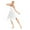 White, variant on Womans Spaghetti Straps Lyrical Dance Dress Ballet Dance Leotard Asymmetric Maix Mini Skirt Blue L