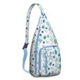 thumbnail image 1 of Hawaiian Turtle Sling Backpack - Tropical Beach Animal Print Shoulder Bag, Fashionable Anti-Theft Pack for Commuters, 1 of 4