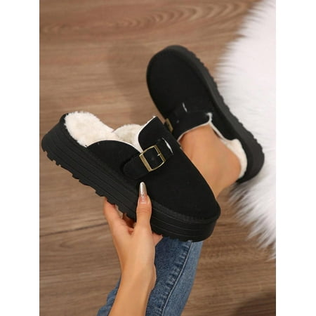 Women s Slippers – Durable & Warm Outdoor Shoes with Non-Slip Comfort Thickened Soles – Perfect for Winter 2026