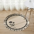 thumbnail image 6 of 23.62 Inch Round Area Rugs Living Room Bedroom Study Computer Chair Cushion Base Mat Round Carpet Lifts Basket Swivel Chair Pad Coffee Table Rug, 6 of 6