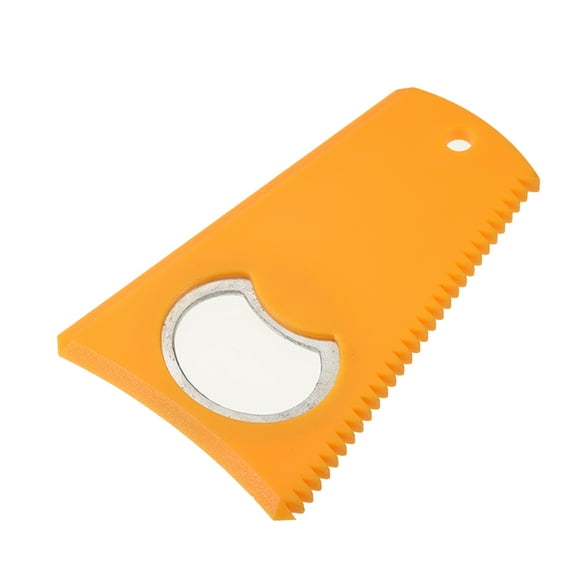 Soidarity Peine para tabla de surf, chatarra de cera, tablero de aleación de plástico, herramientas removedoras profesionales universales, Deportes acuáticos Amarillo
