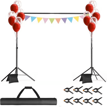 EMART Photo Backdrop Stand 10 x 7 ft, Adjustable Metal Photography Background Support System Tripod