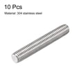 thumbnail image 2 of Unique Bargains M8 x 50mm 304 Stainless Steel Fully Threaded Rod Right Hand Threads 10 Pack, 2 of 4