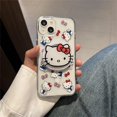 thumbnail image 3 of Sanrio Cute Hello Kitty Magnetic Bracket Magsafe Wireless Charge Phone Case For iPhone 15 14 13 12 11 Pro Max Clear Hard Cover RJ, 3 of 5