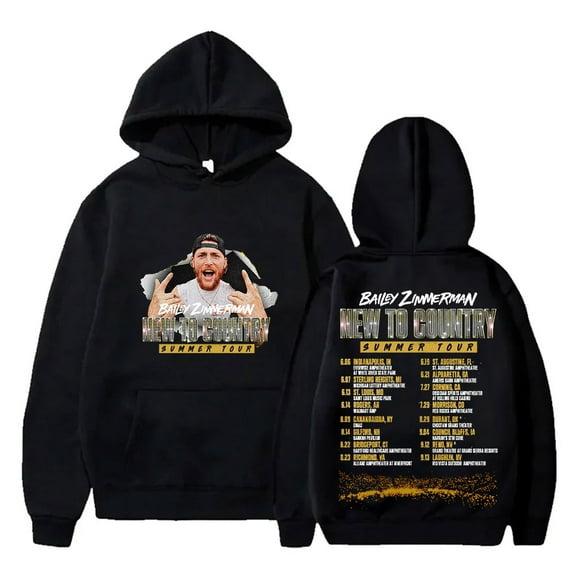 Bailey Zimmerman New To Country Summer Tour Merch Hoodies Cosplay Unisex Hooded Sweatshirts Pullover
