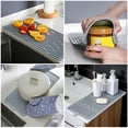thumbnail image 6 of GOGO Silicone Dish Drying Mat Large Counter Top Drainer Mat, Sink Draining Tray, 6 of 7