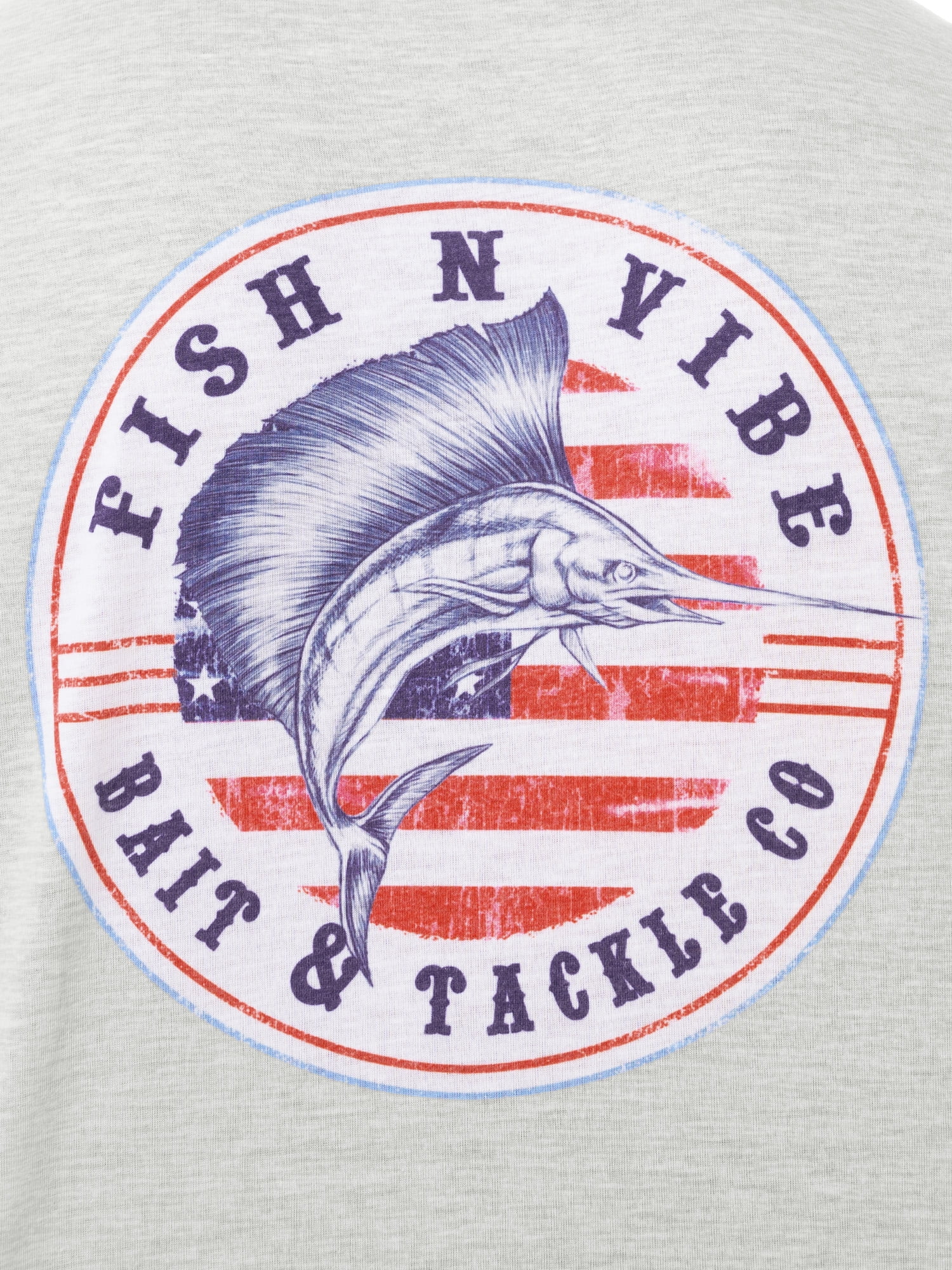 Fish N Vibe Men's Short Sleeve Fishing Performance Outdoor Graphic T-Shirt, Micro Chip Cationic, XL