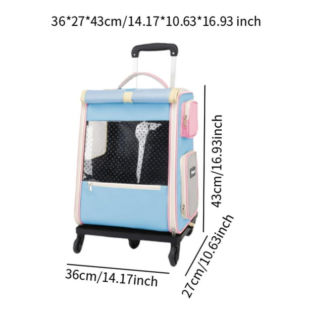 Mochila transportadora para mascotas bolsa de hombro doble para mascotas para conejos perros pequenos azul Bodega Aurrera en linea
