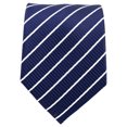 thumbnail image 2 of Scott Allan Navy Blue Tie | Jacquard Woven Microfiber Regular Size Necktie 3.3" at Tip | Men's Navy Ties, 2 of 7