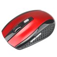 thumbnail image 1 of pitrice Computer 2.4Ghz Wireless Optical Mouse with USB Receiver 6 Buttons Gaming Mice 800/1200/1600DPI Desktop PC Laptop Accessories Red, 1 of 8