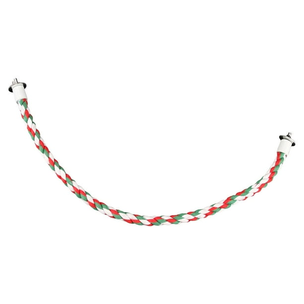 Cuerda para pájaros, perca, loro, cuerda para escalar, bobina, juguete para cacatúas, pinzones, 62cm Yuyangstore Cuerda de escalada para loros