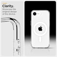 thumbnail image 3 of Funda Spigen Ultra Hybrid MagFit para iPhone 16e, color blanco transparente, 3 of 8