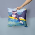 thumbnail image 2 of Carolines Treasures 6051PW1414 Black and white Cat Surfin Bird Decorative   Canvas Fabric Pillow 14Hx14W multicolor, 2 of 4