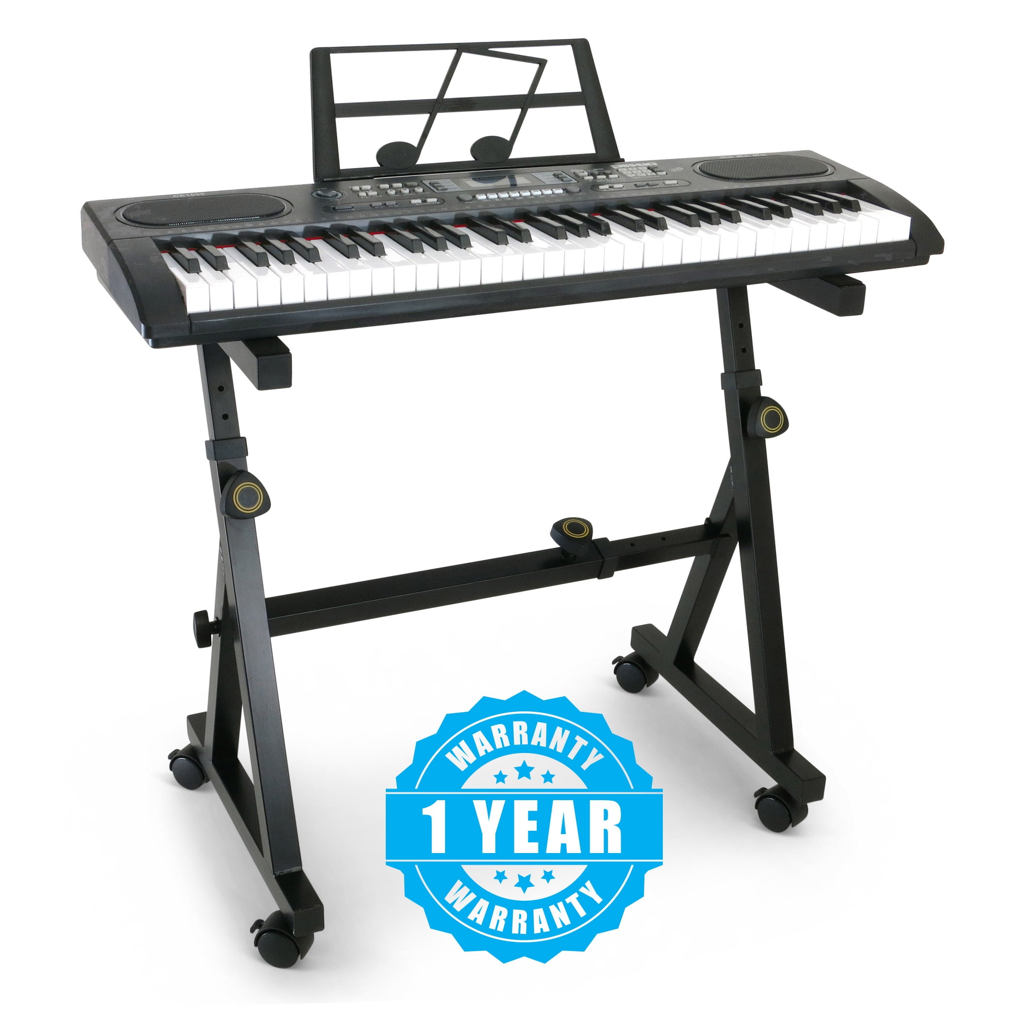 Plixio Piano Keyboard Stand Z Style Fully Adjustable And