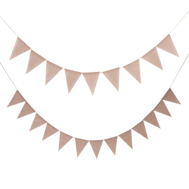 Banderines, banderines de lino con decoración para bodas, banderines, innovación moderna