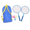 thumbnail image 2 of Kids Badminton Racket Set, Soft Edges, Portable Exercise Balance Physical Fitness 1 Pair Children Badminton Racket Set with Carrying Bag, 2 of 7