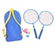 thumbnail image 2 of Juego De Raquetas Para Niños, Bordes Suaves, Equilibrio De Ejercicio Portátil Físico 1 Par Infantil Juego De Raqueta De Bádminton Con Bolsa De Transporte, 2 of 7