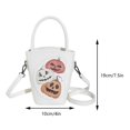 thumbnail image 2 of Bolso de hombro de calabaza de PU para mujer, bolso cruzado, bolso de calabaza (blanco), 2 of 8
