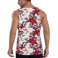 thumbnail image 3 of Gaeub Lilies Flowers Men's Athletic Tank Top, Workout Sleeveless Shirts, Running Tank Tops for Gym, Running, Training - 4X-Large, 3 of 9