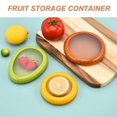 thumbnail image 4 of 4pcs Fruit Vegetable Storage Box Sealed Versatile Silicone Refrigerator Container for Avocado Onion Tomato, 4 of 4