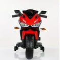 thumbnail image 6 of 12V Kids Motorcycle Ride On Toy, Two Seats Battery Powered Ride On Motorcycle, Electric Motorcycle for Kids Ages 3-8 Years, 4Mph Max, Red, 6 of 8
