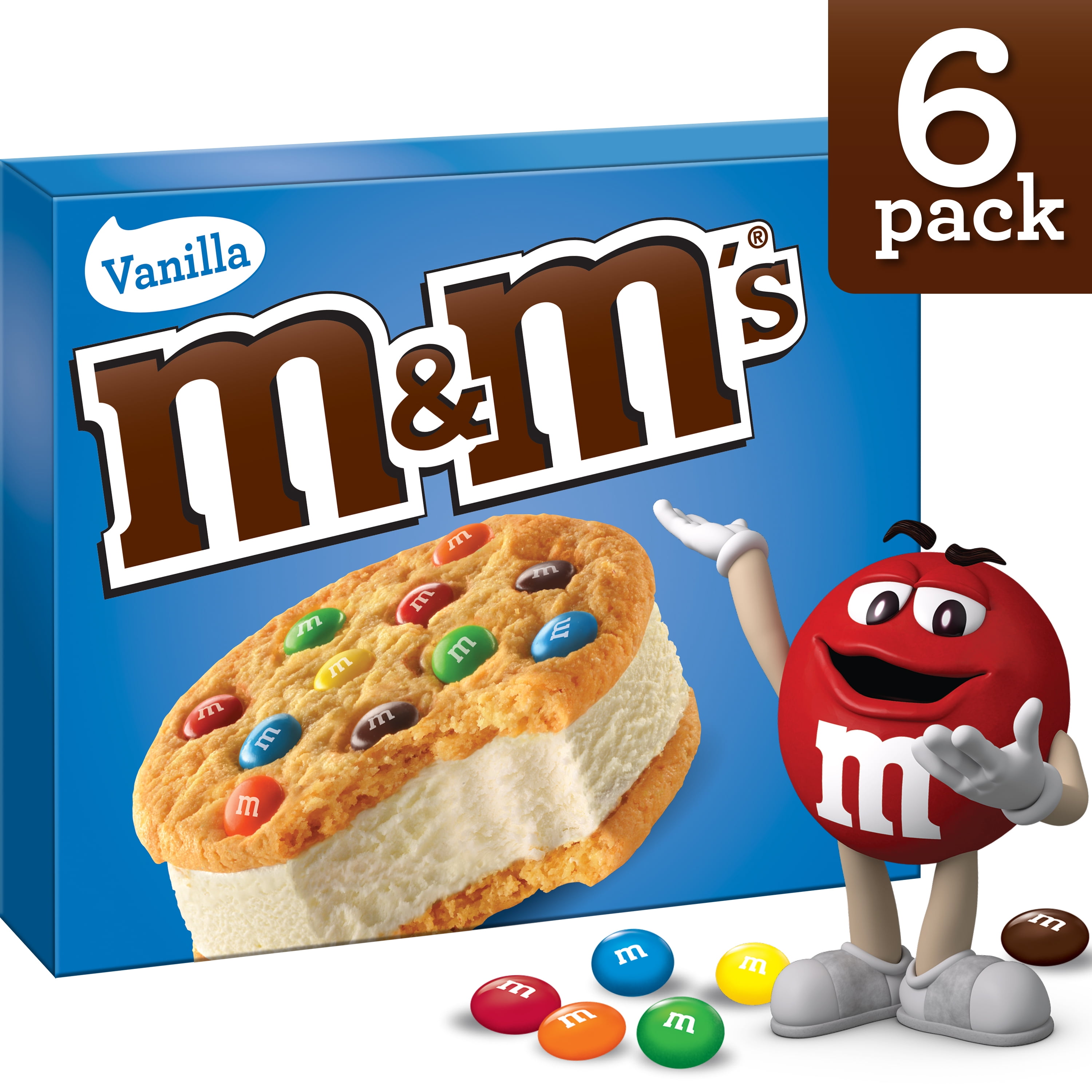M M S Cookie Sandwiches With Vanilla Ice Cream 6 Ct Walmart Com Walmart Com