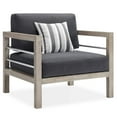 thumbnail image 5 of Modway Wiscasset Outdoor Patio Acacia Wood Loveseat Set EEI-3761-LGR-STE-SET, 5 of 7