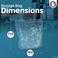 thumbnail image 5 of 135oz. XXL Reusable Silicone Bag - 1 Gallon Freezer Bags for Food Storage, Meal Prep, Zero Waste, Kitchen Organization, Sous Vide, and Freezer Safe Containers (Extra Large, Blue), 5 of 5