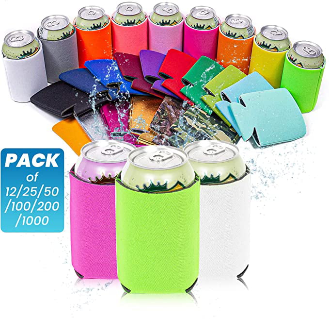 Mixed Huggie Can Cooler  Koozie Blank Lot 100 Sublimation Summer Fun Party 