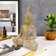 thumbnail image 2 of Estatua de Buda sentado, figura dorada de resina de 20 cm para decoración, 2 of 3