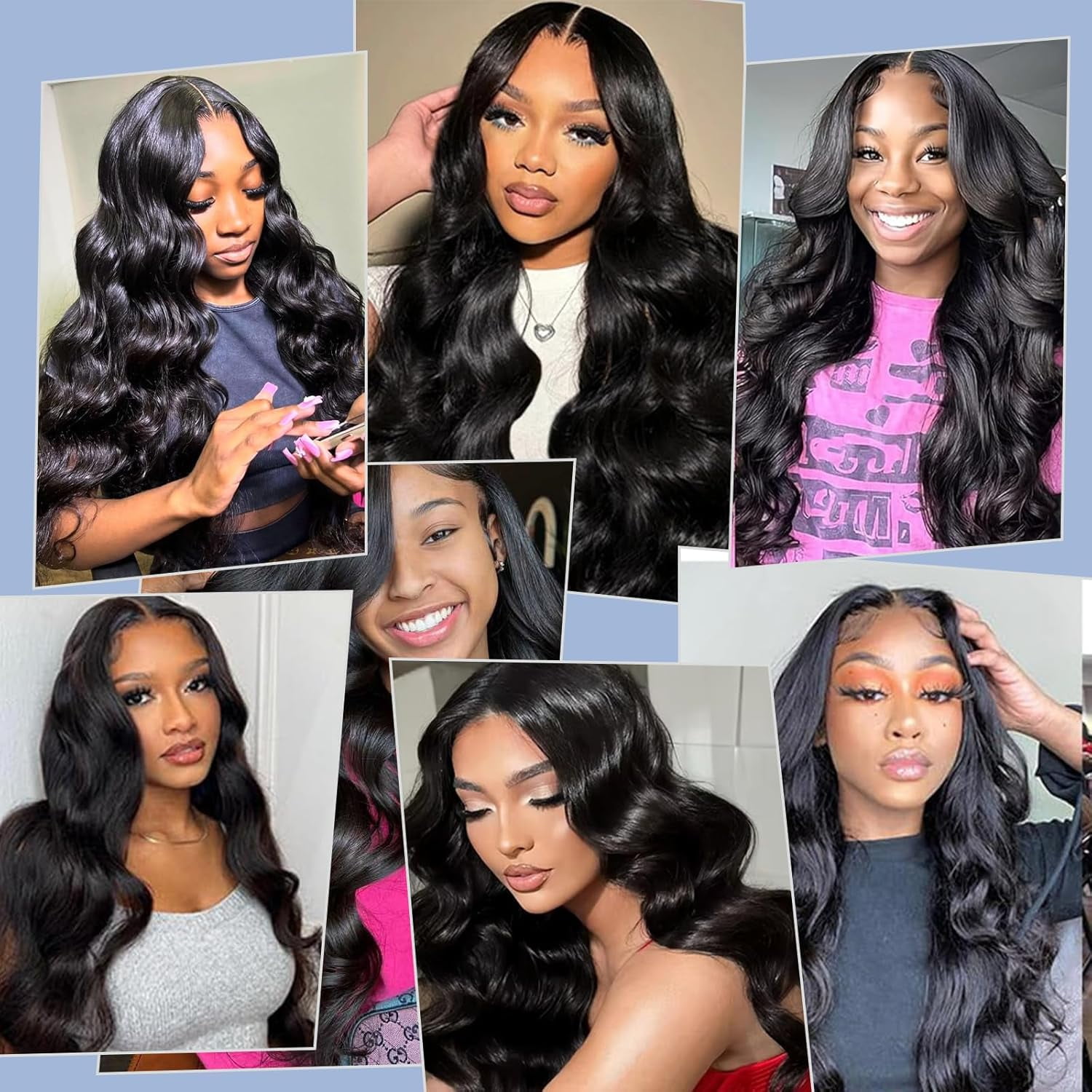 Human Hair Bundles Body Wave 24 26 28 30 Inch 100% Unprocessed Brazilian Virgin Hair Extension 12A Quick Weave 4 Bundles Human Hair Natural Black
