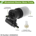 thumbnail image 4 of Unique Bargains Windshield Washer Pump with Grommet for Audi A4 1998-2015 Front Washer Fluid Pump Windshield Wiper Pump No.2048660521 Black White 1 Pcs, 4 of 7