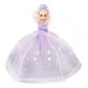 thumbnail image 1 of Cubierta de malla plegable para alimentos con forma de muñeca, de 3 capas, para exteriores, fiestas, picnics y barbacoas, color violeta, 1 of 7