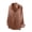Rose Gold, variant on Womens Elegant Solid Color Satin Shirt V Neck Long Sleeve Casual Comfortable Blouse Dark Green L