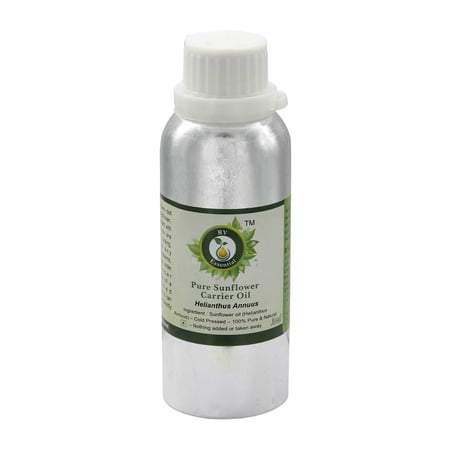 Sunflower Oil Helianthus Annuus Sunflower Seed Oil For Hair For Cooking For Body For Face Unrefined Pure Natural Cold Pressed 1250ml 42oz By R V Essential