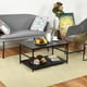 thumbnail image 2 of Mesa de Centro Rectangular HOMEMAKE FURNITURE 2 Niveles Negro Industrial Rústico, 2 of 6
