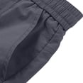 thumbnail image 7 of Besolor Men's Plus Size Cargo Shorts Wide Leg Elastic Waist Drawstring Casual Loose Workout Athletic Shorts with Pockets(5X-Large,Dark Gray), 7 of 7