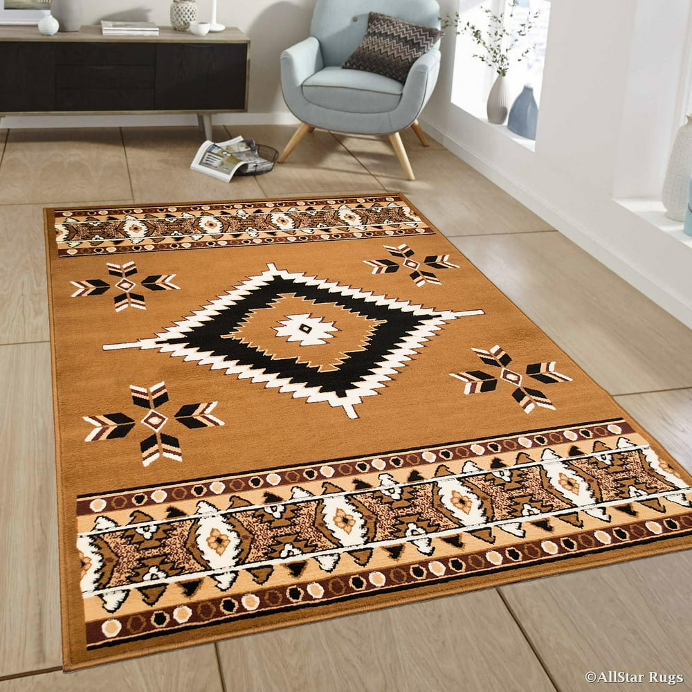 Allstar Brown Woven High Quality Rug. Traditional. Persian. Flower