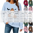 thumbnail image 3 of Women's Oversized Graphic Letter Print Sweatshirts Crewneck Patriotic Fleece Pullover Tops Winter Sweater Workout/Party Fall Outfits & Winter Clothes, 3 of 6