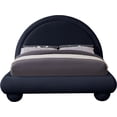 thumbnail image 3 of Meridian Furniture Madrid Navy Velvet Queen Bed, 3 of 8