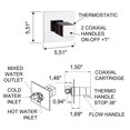 thumbnail image 2 of Nameeks Remer QT30US Remer Collection Valve Trim Only And Scald Guard - Chrome, 2 of 2