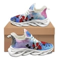 thumbnail image 1 of Zapatillas deportivas suaves con estampado de corazón y rosas rojas para mujer, otoño e invierno, antideslizantes, con punta redonda, informales, resistentes a la suciedad, 1 of 6